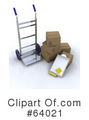 Hand Truck Clipart #64021 by KJ Pargeter