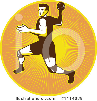 Royalty-Free (RF) Handball Clipart Illustration by patrimonio - Stock Sample #1114689