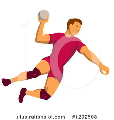 Royalty-Free (RF) Handball Clipart Illustration by patrimonio - Stock Sample #1292508