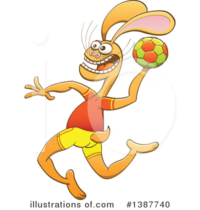 Royalty-Free (RF) Handball Clipart Illustration by Zooco - Stock Sample #1387740