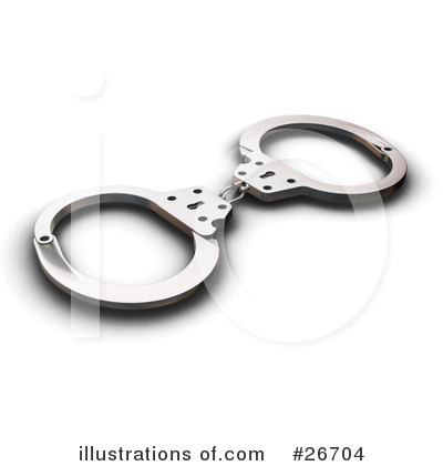 Royalty-Free (RF) Handcuffs Clipart Illustration by KJ Pargeter - Stock Sample #26704