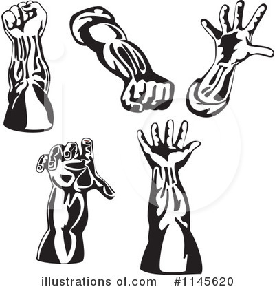 Royalty-Free (RF) Hands Clipart Illustration by patrimonio - Stock Sample #1145620