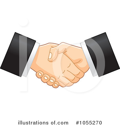 Royalty-Free (RF) Handshake Clipart Illustration by yayayoyo - Stock Sample #1055270