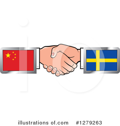Royalty-Free (RF) Handshake Clipart Illustration by Lal Perera - Stock Sample #1279263