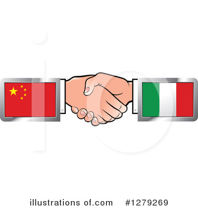 Royalty-Free (RF) Handshake Clipart Illustration by Lal Perera - Stock Sample #1279269