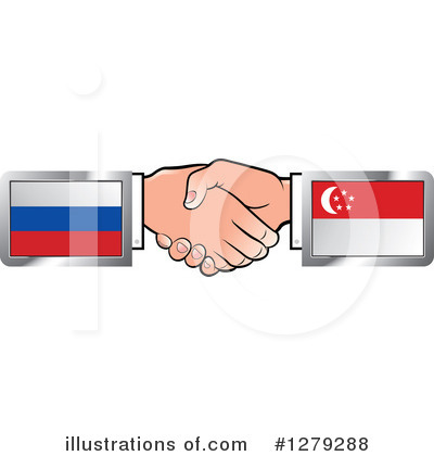 Royalty-Free (RF) Handshake Clipart Illustration by Lal Perera - Stock Sample #1279288