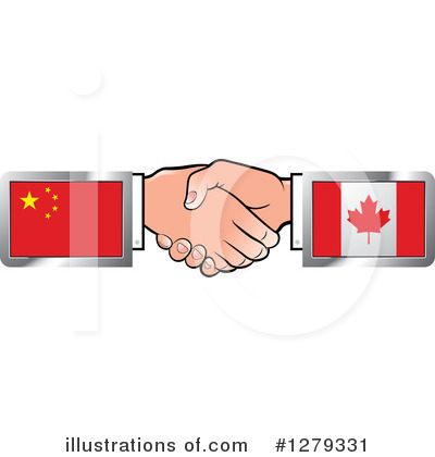 Royalty-Free (RF) Handshake Clipart Illustration by Lal Perera - Stock Sample #1279331