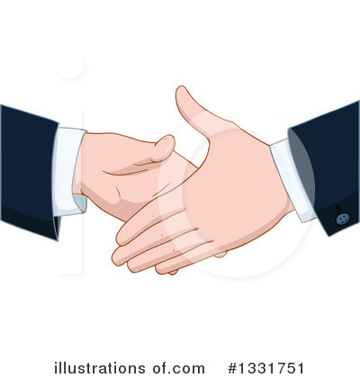 Royalty-Free (RF) Handshake Clipart Illustration by Liron Peer - Stock Sample #1331751