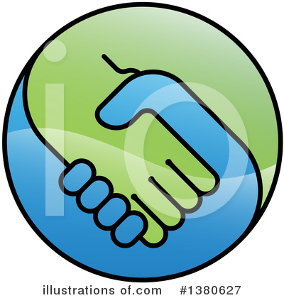 Royalty-Free (RF) Handshake Clipart Illustration by AtStockIllustration - Stock Sample #1380627