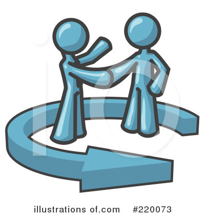 Royalty-Free (RF) Handshake Clipart Illustration by Leo Blanchette - Stock Sample #220073