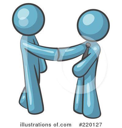 Royalty-Free (RF) Handshake Clipart Illustration by Leo Blanchette - Stock Sample #220127