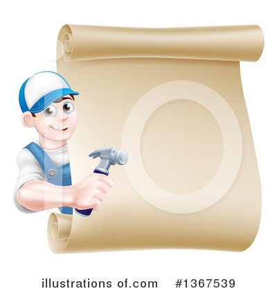 Royalty-Free (RF) Handy Man Clipart Illustration by AtStockIllustration - Stock Sample #1367539