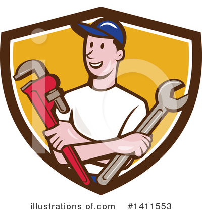 Royalty-Free (RF) Handy Man Clipart Illustration by patrimonio - Stock Sample #1411553