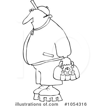 Royalty-Free (RF) Handyman Clipart Illustration by djart - Stock Sample #1054316