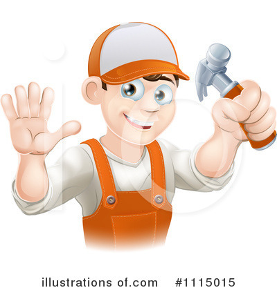 Royalty-Free (RF) Handyman Clipart Illustration by AtStockIllustration - Stock Sample #1115015