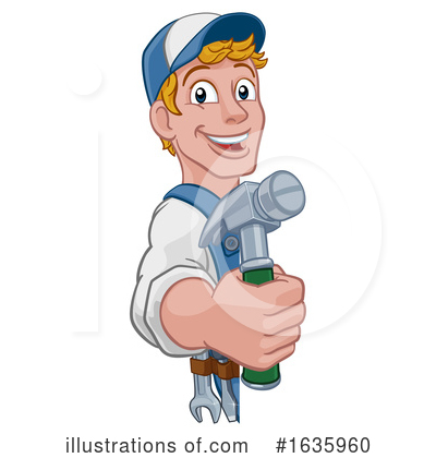 Royalty-Free (RF) Handyman Clipart Illustration by AtStockIllustration - Stock Sample #1635960