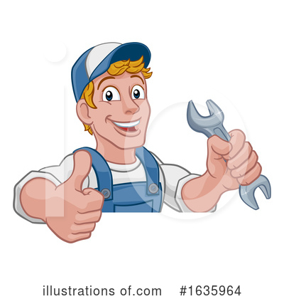 Royalty-Free (RF) Handyman Clipart Illustration by AtStockIllustration - Stock Sample #1635964