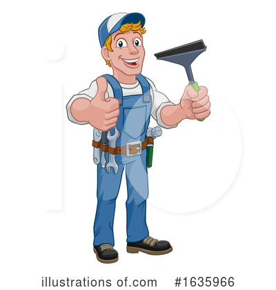 Royalty-Free (RF) Handyman Clipart Illustration by AtStockIllustration - Stock Sample #1635966