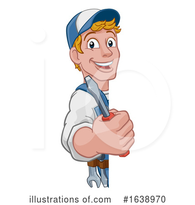 Royalty-Free (RF) Handyman Clipart Illustration by AtStockIllustration - Stock Sample #1638970