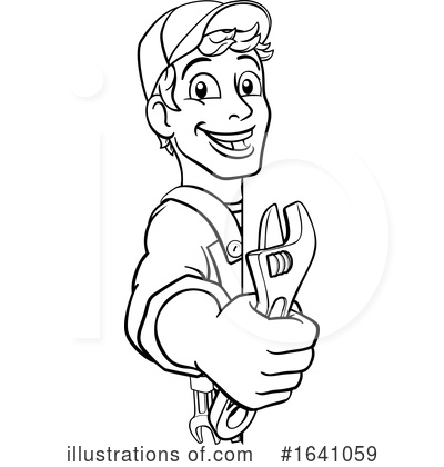 Royalty-Free (RF) Handyman Clipart Illustration by AtStockIllustration - Stock Sample #1641059