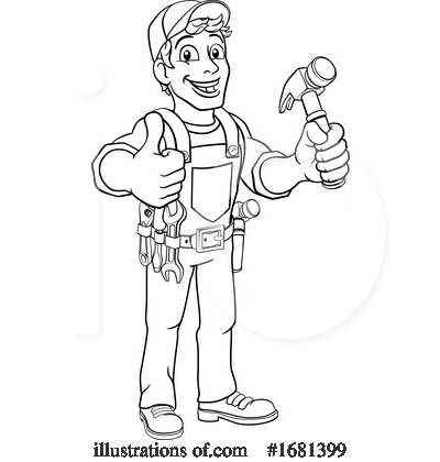 Royalty-Free (RF) Handyman Clipart Illustration by AtStockIllustration - Stock Sample #1681399