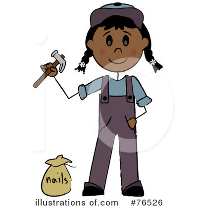 Royalty-Free (RF) Handyman Clipart Illustration by Pams Clipart - Stock Sample #76526