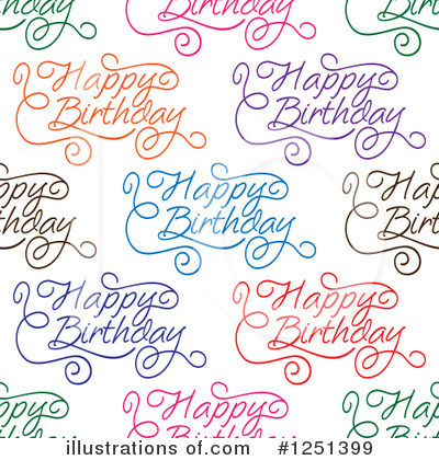 Royalty-Free (RF) Happy Birthday Clipart Illustration by Vector Tradition SM - Stock Sample #1251399
