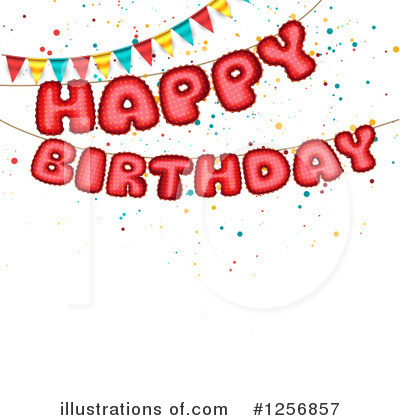 Royalty-Free (RF) Happy Birthday Clipart Illustration by vectorace - Stock Sample #1256857