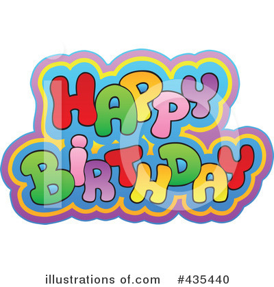 Royalty-Free (RF) Happy Birthday Clipart Illustration by visekart - Stock Sample #435440