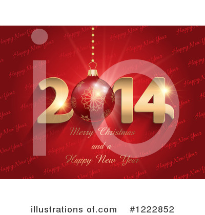 Royalty-Free (RF) Happy New Year Clipart Illustration by KJ Pargeter - Stock Sample #1222852