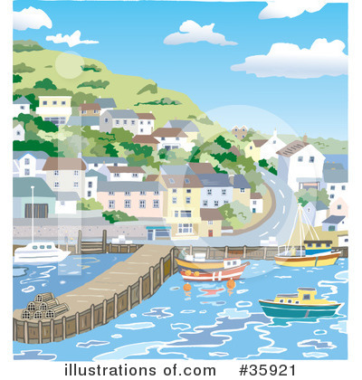 Harbor Clipart #35921 by Lisa Arts