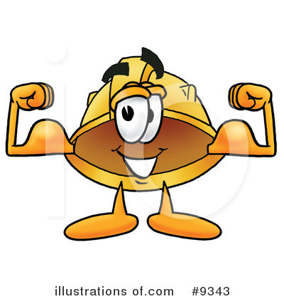 Royalty-Free (RF) Hard Hat Clipart Illustration by Mascot Junction - Stock Sample #9343