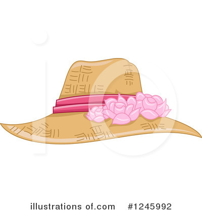 Straw Hat Clipart #1245992 by BNP Design Studio