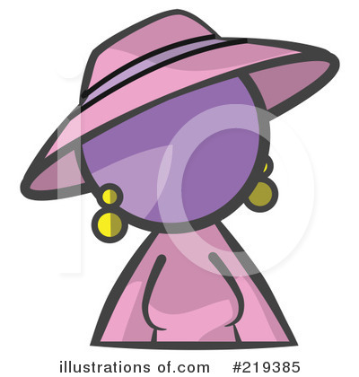 Purple Woman Clipart #219385 by Leo Blanchette