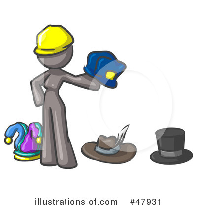 Royalty-Free (RF) Hats Clipart Illustration by Leo Blanchette - Stock Sample #47931