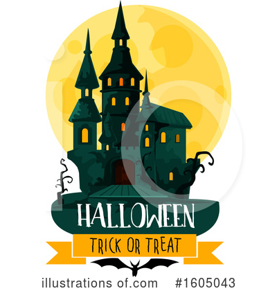 Halloween Castle Clipart #1605043 by Vector Tradition SM