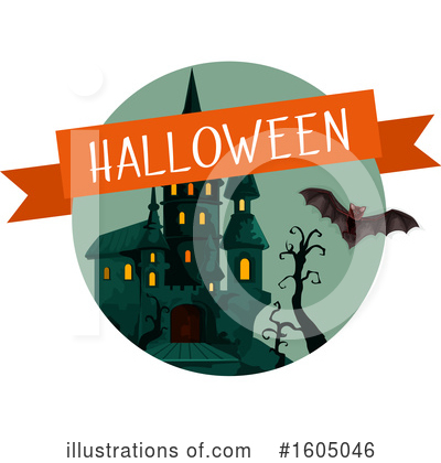 Halloween Castle Clipart #1605046 by Vector Tradition SM