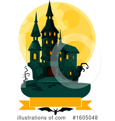 Halloween Castle Clipart #1605048 by Vector Tradition SM