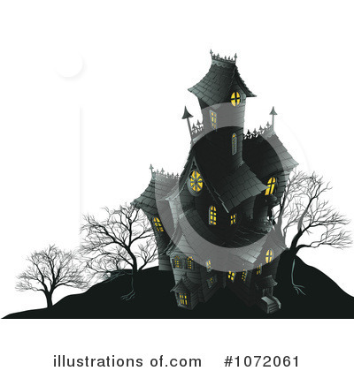 Royalty-Free (RF) Haunted House Clipart Illustration by AtStockIllustration - Stock Sample #1072061