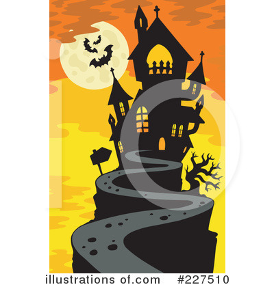 Royalty-Free (RF) Haunted House Clipart Illustration by visekart - Stock Sample #227510