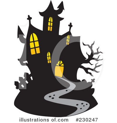 Royalty-Free (RF) Haunted House Clipart Illustration by visekart - Stock Sample #230247