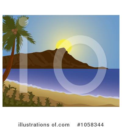 Royalty-Free (RF) Hawaii Clipart Illustration by Pams Clipart - Stock Sample #1058344