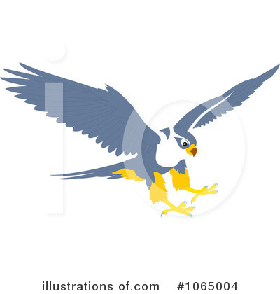 Royalty-Free (RF) Hawk Clipart Illustration by Alex Bannykh - Stock Sample #1065004