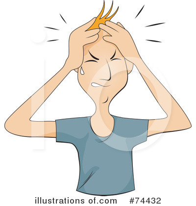 Royalty-Free (RF) Headache Clipart Illustration by BNP Design Studio - Stock Sample #74432