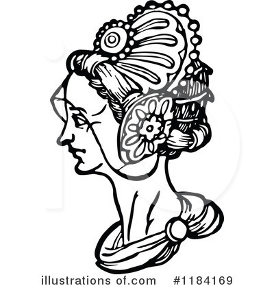 Royalty-Free (RF) Headdress Clipart Illustration by Prawny Vintage - Stock Sample #1184169