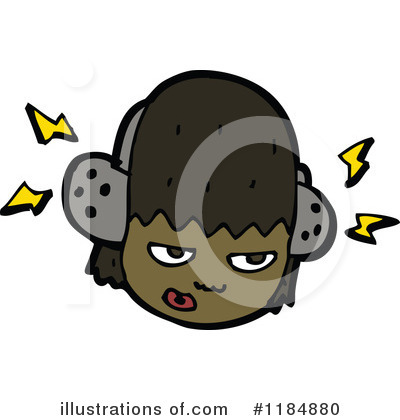 Royalty-Free (RF) Headphones Clipart Illustration by lineartestpilot - Stock Sample #1184880