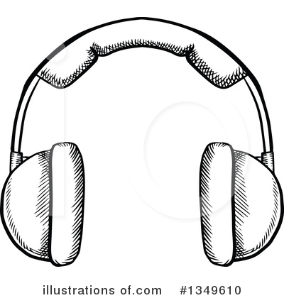 Headphones Clipart #1349610 by Vector Tradition SM