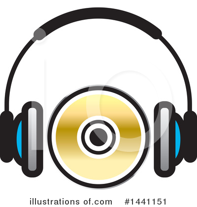Royalty-Free (RF) Headphones Clipart Illustration by Lal Perera - Stock Sample #1441151