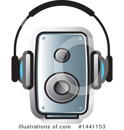 Headphones Clipart #1441153 by Lal Perera