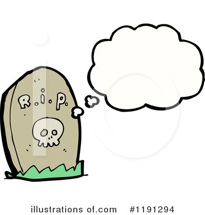 Royalty-Free (RF) Headstone Clipart Illustration by lineartestpilot - Stock Sample #1191294